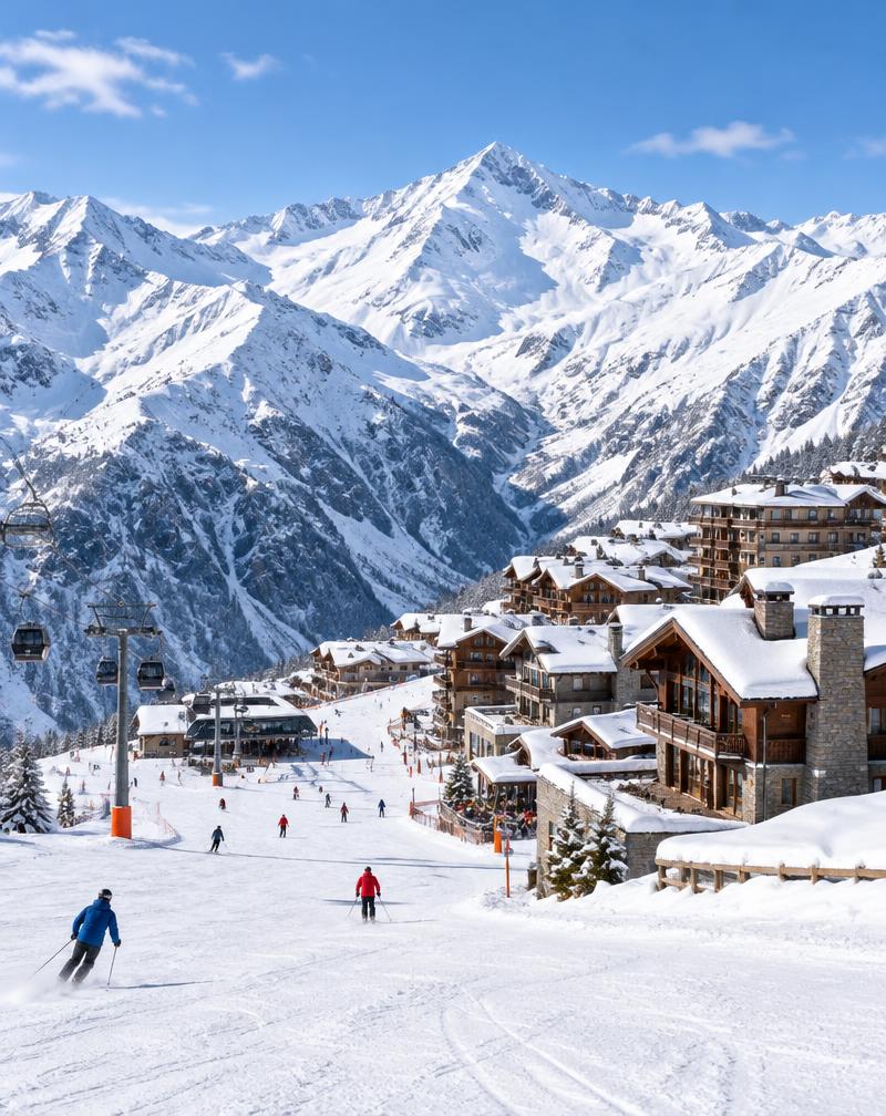 Gudauri: ski resort among the peaks of the Caucasus